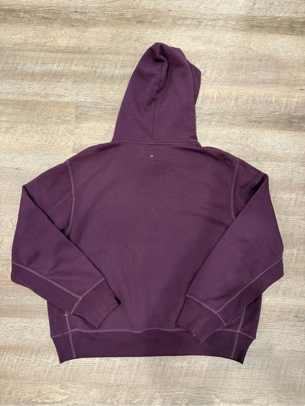 Rag & Bone City Cotton Relaxed Hoodie Men’s XXL Dark Cranberry Streetwear Baggy - Picture 3 of 10